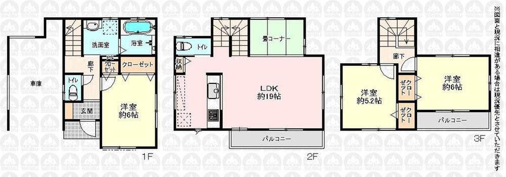 Floor plan. 23.8 million yen, 3LDK + S (storeroom), Land area 67.76 sq m , Building area 101.84 sq m floor plan