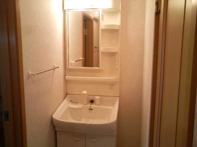 Washroom. Convenient wash basin with shampoo dresser function
