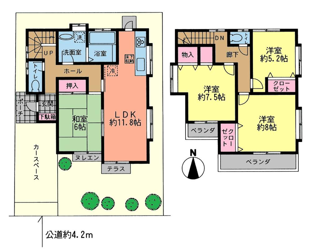 Floor plan. 29,800,000 yen, 4LDK, Land area 103.71 sq m , Building area 97.08 sq m