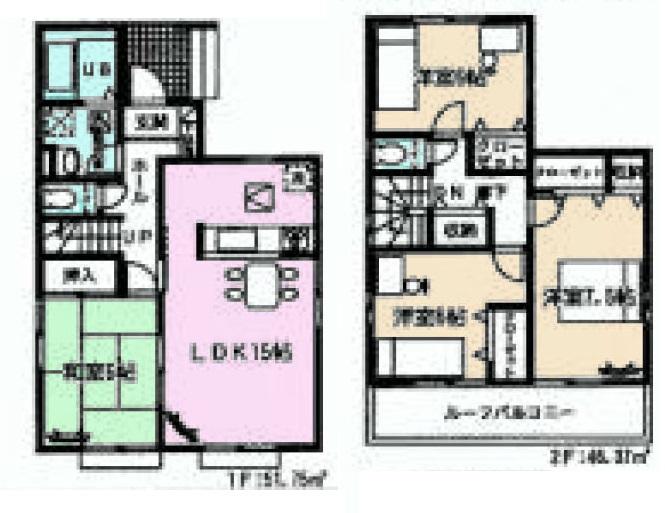 Floor plan. (12 Building), Price 23.8 million yen, 4LDK, Land area 101.04 sq m , Building area 98.12 sq m