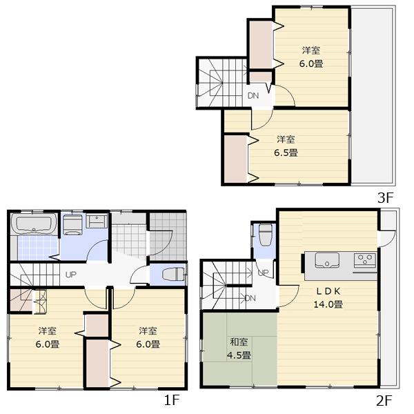 Floor plan. 29,800,000 yen, 5LDK, Land area 80.02 sq m , Building area 103.5 sq m