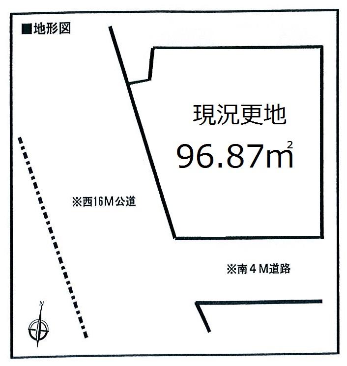 Compartment figure. Land price 23.8 million yen, Land area 96.87 sq m