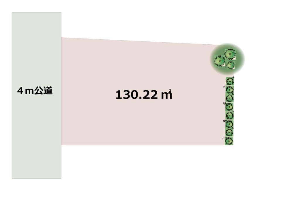 Compartment figure. Land price 27,800,000 yen, Land area 130.22 sq m