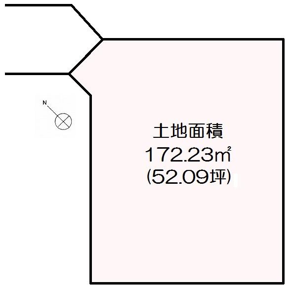 Compartment figure. Land price 25,100,000 yen, Land area 172.23 sq m compartment view