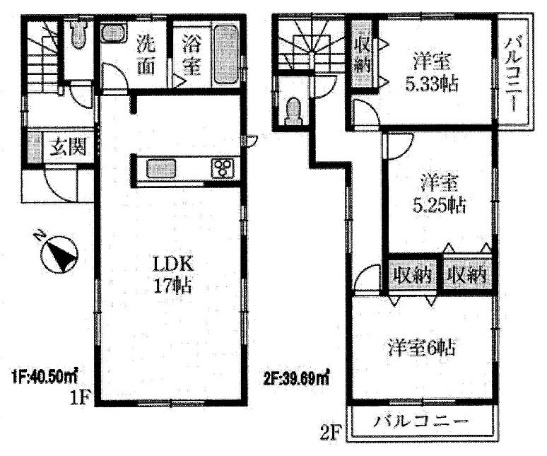 Floor plan. 27,800,000 yen, 3LDK, Land area 100.5 sq m , Building area 80.19 sq m floor plan