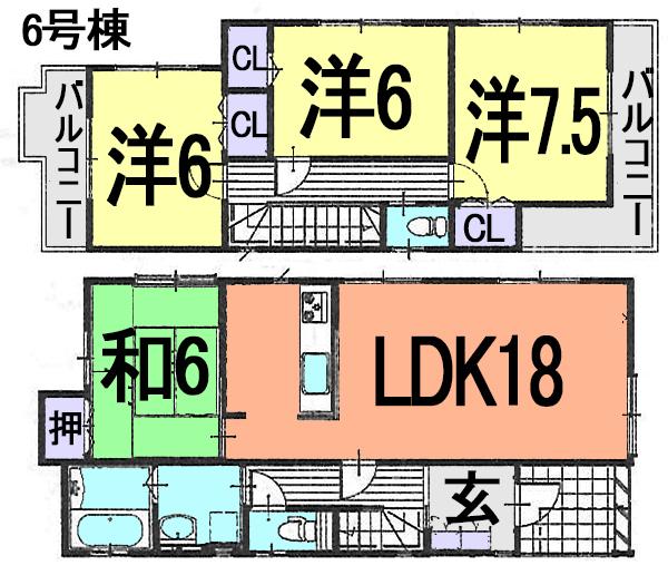 Floor plan. This property is possible guidance on the day. 9 o'clock ~ If you can contact us at 23 o'clock, Please contact "0800-603-8258" so you can visit. It is also possible to ask to pick up your designated station. Also of interest you after work!