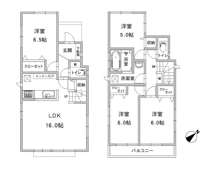 Floor plan. (C Building), Price 28,300,000 yen, 4LDK, Land area 114.41 sq m , Building area 91.5 sq m