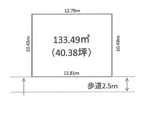 Compartment figure. Land price 12.1 million yen, Land area 133.49 sq m compartment view