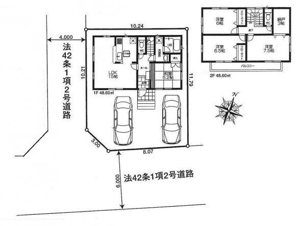Floor plan. 26,800,000 yen, 4LDK, Land area 121 sq m , Building area 97.2 sq m