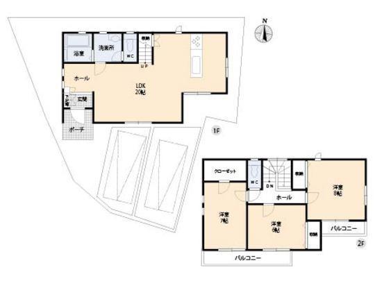 Floor plan. 26.5 million yen, 3LDK, Land area 122.97 sq m , Building area 97.7 sq m floor plan