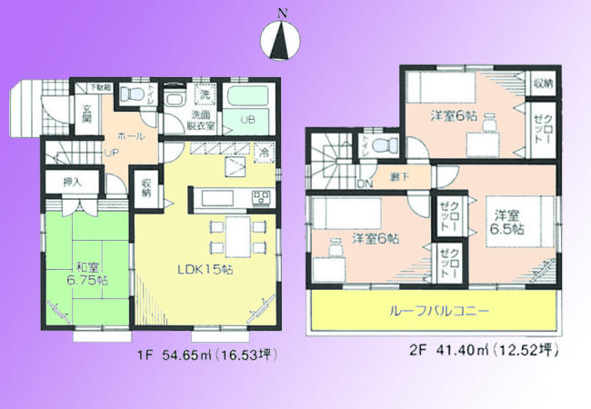 Floor plan. 26,800,000 yen, 4LDK, Land area 121.13 sq m , Building area 96.05 sq m