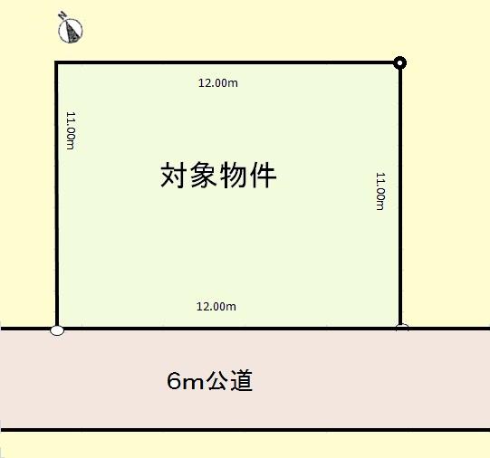 Compartment figure. Land price 13.8 million yen, Land area 131.97 sq m
