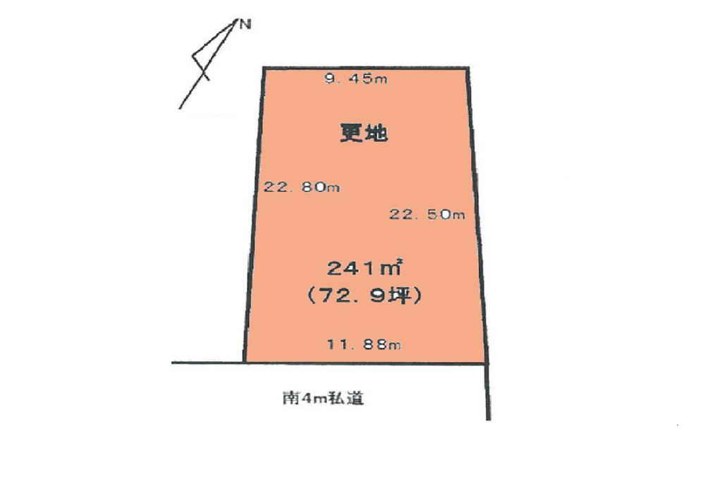 Compartment figure. Land price 22 million yen, Land area 241 sq m