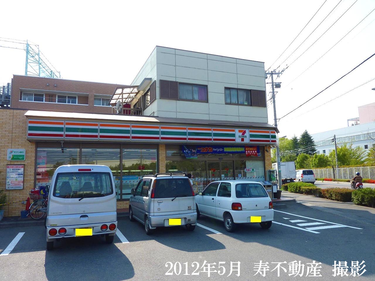 Convenience store. Seven-Eleven Okegawa Kamihideya store up (convenience store) 415m