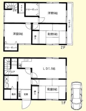 Floor plan. 12 million yen, 4LDK, Land area 100.64 sq m , Building area 92.74 sq m