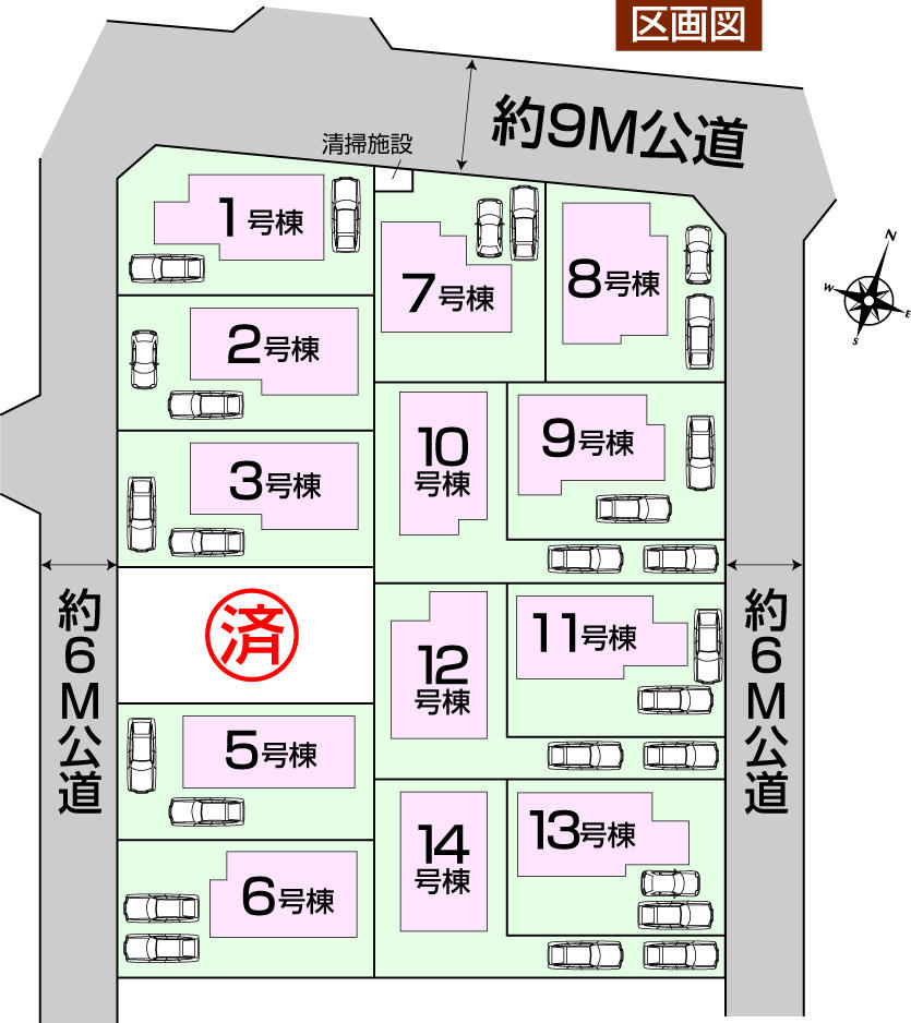The entire compartment Figure. The entire compartment Figure. 5 ・ 6 ・ 12 ・ 13 ・ 14 compartment is the land sale. For more details, the person in charge!