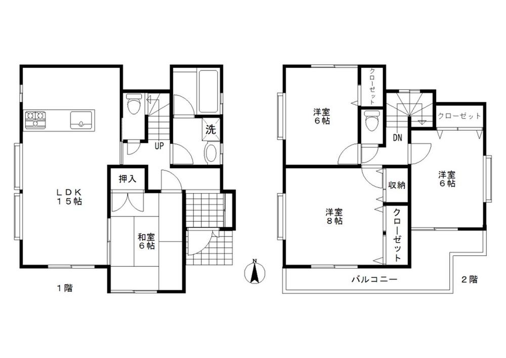 Floor plan. 17.5 million yen, 4LDK, Land area 142.05 sq m , It is a building area of ​​95.57 sq m room very clean your