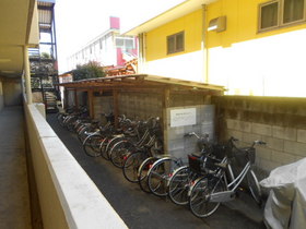 Other common areas. Bicycle parking lot with a roof (bicycle parking free)