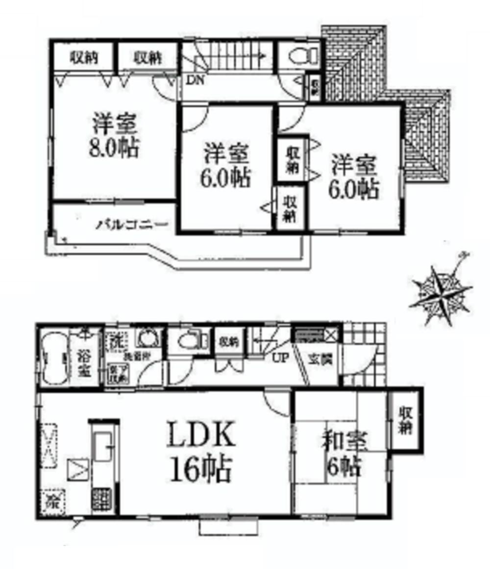 Floor plan. 36,800,000 yen, 4LDK, Land area 151.98 sq m , Building area 104.33 sq m