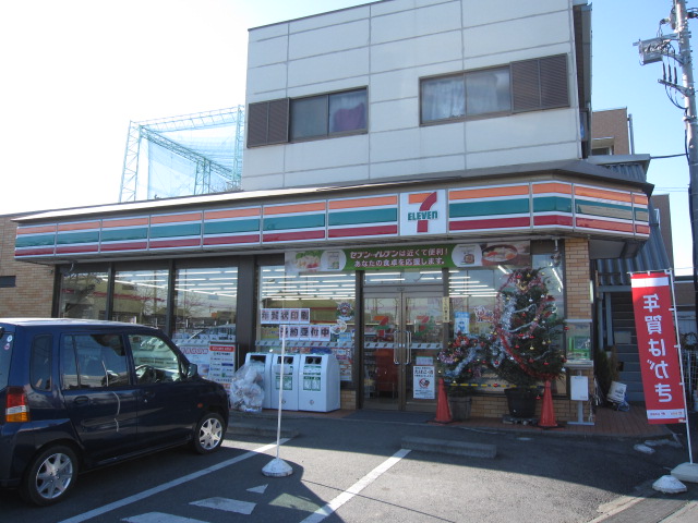 Convenience store. Seven-Eleven Okegawa Kamihideya store up (convenience store) 451m