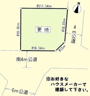 Compartment figure. Land price 14.5 million yen, Land area 108.41 sq m