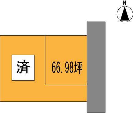 Compartment figure. Land price 6.5 million yen, Land area 221.43 sq m