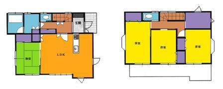 Floor plan. 23.8 million yen, 4LDK + S (storeroom), Land area 226.17 sq m , Building area 109.74 sq m