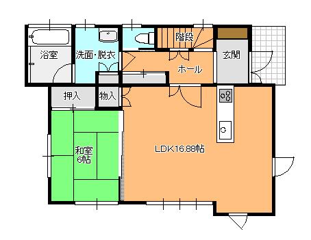 Floor plan. 23.8 million yen, 4LDK + S (storeroom), Land area 226.17 sq m , Building area 109.74 sq m 1 floor