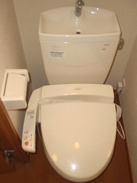 Toilet. Washlet is with. 