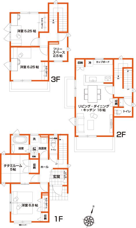 C Building ・ 4LDK + storeroom price / 49,800,000 yen land area / 122.33 sq m  Building area / 110.54 sq m