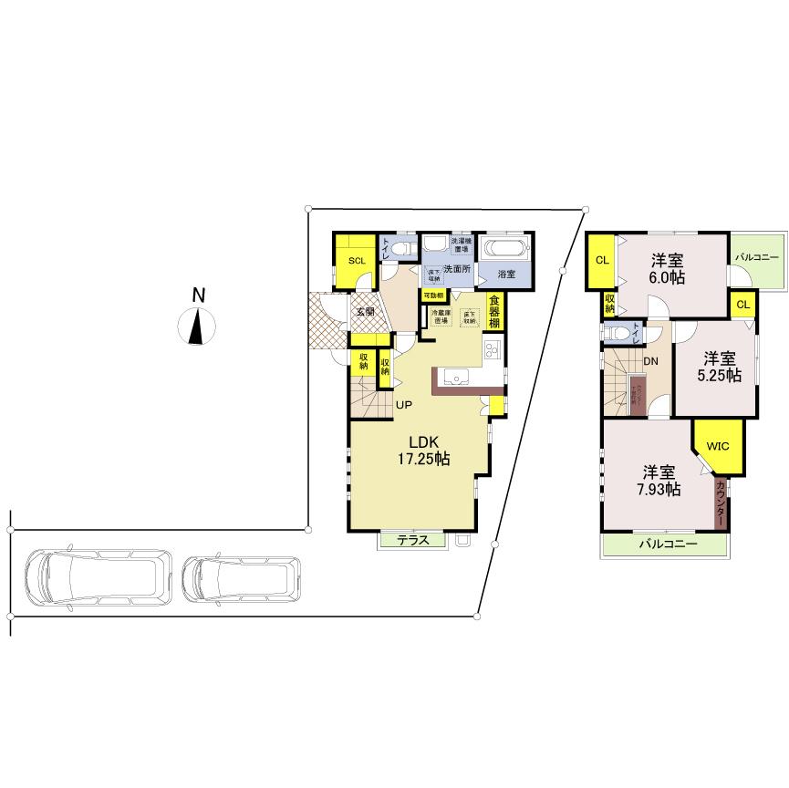 Floor plan. (9 Building), Price 47,780,000 yen, 3LDK, Land area 115.89 sq m , Building area 92.12 sq m