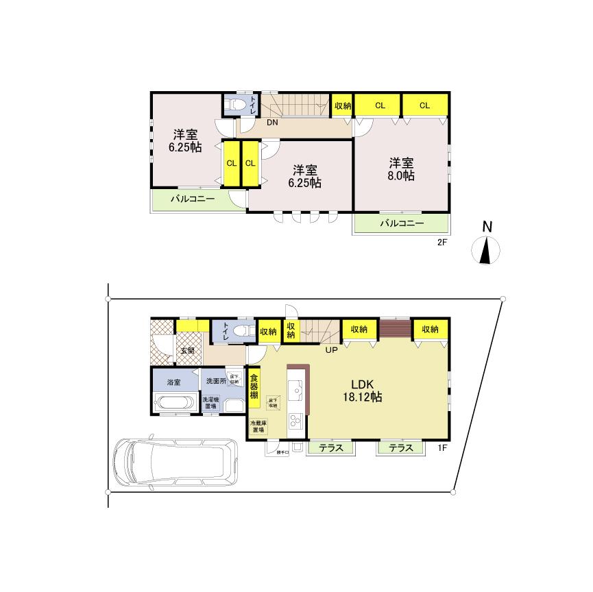 Floor plan. (10 Building), Price 51,760,000 yen, 3LDK, Land area 103.75 sq m , Building area 95.01 sq m