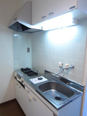 Kitchen. You can use gas stove 2-neck!