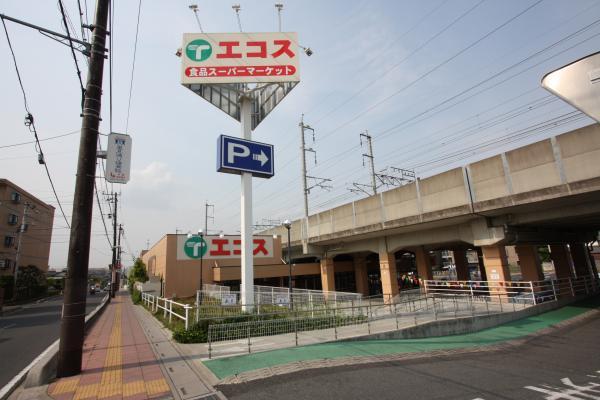 Supermarket. Open from at 710m 10 o'clock 22 to Ecos. There is a convenient service to the shopping point point card and coupon issuance target products such as daily accumulated in each 210 yen.