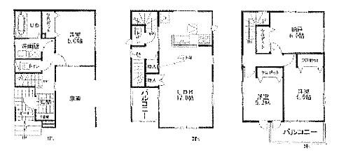 Floor plan. 35,800,000 yen, 3LDK + S (storeroom), Land area 73.78 sq m , Building area 114.88 sq m floor plan
