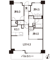Floor: 3LDK + WIC, the occupied area: 67.99 sq m, Price: 39,600,000 yen, now on sale