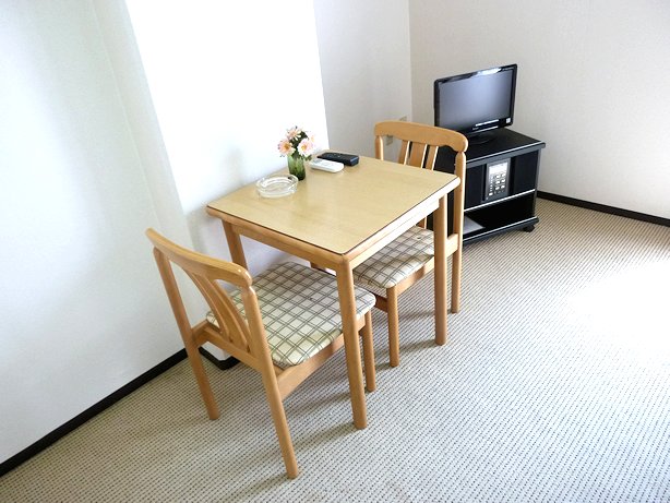 Other Equipment. Dining table and TV are equipped with two-seater