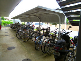 Other common areas. There are bicycle parking on site. 