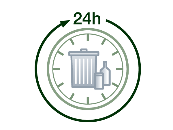 Common utility.  [24 hours garbage station] It is possible garbage disposal 24 hours a day to garbage station on site.  ※ Rules on the operation ・ There is a limit. (Conceptual diagram)