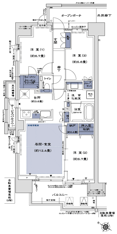 Floor: 3LDK + N + WIC, the occupied area: 73.86 sq m, Price: 47,440,000 yen, now on sale