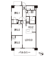 Floor: 3LDK + WIC + SC, occupied area: 65.72 sq m, Price: 35,880,000 yen, now on sale