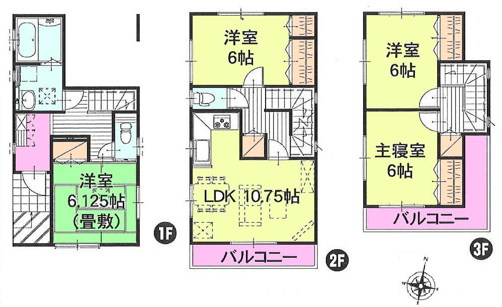 Floor plan. 31,900,000 yen, 4LDK, Land area 72.29 sq m , Building area 96.46 sq m