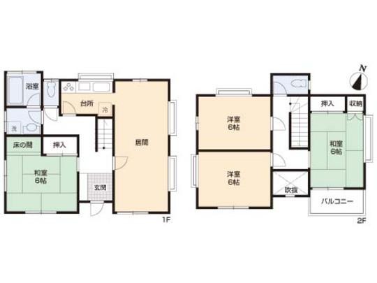 Floor plan. 16 million yen, 4LDK, Land area 114.68 sq m , Building area 91.91 sq m floor plan
