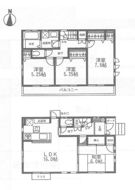 Floor plan. (4 Building), Price 52,160,000 yen, 4LDK, Land area 100.1 sq m , Building area 97.49 sq m