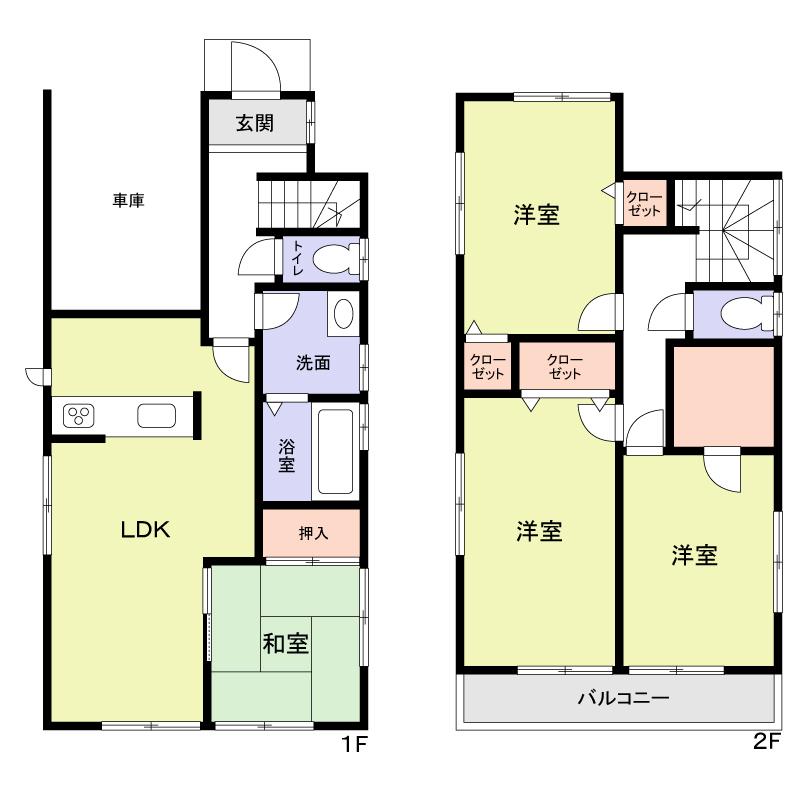 Floor plan. 26,900,000 yen, 4LDK, Land area 104.63 sq m , Building area 104.33 sq m