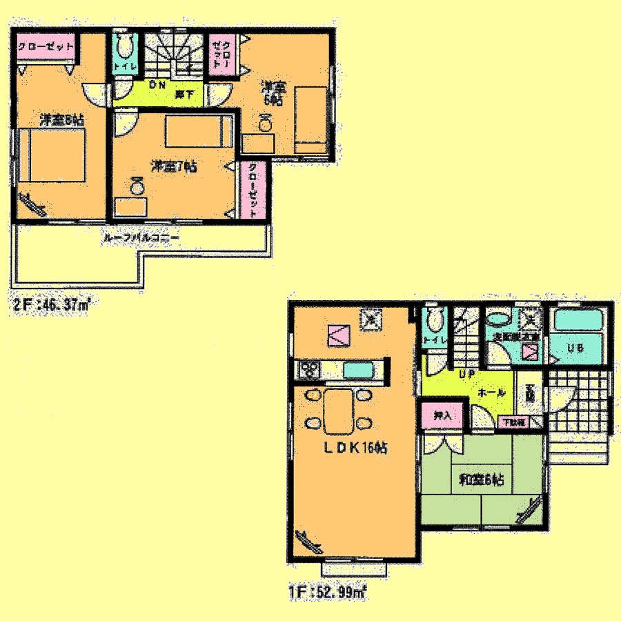 Floor plan. 17.8 million yen, 4LDK, Land area 126.71 sq m , Building area 99.36 sq m located view in addition to this, It will be provided by the hope of design books, such as layout. 