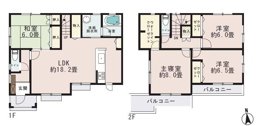 Floor plan. 27.3 million yen, 4LDK + S (storeroom), Land area 199.49 sq m , Building area 110.13 sq m