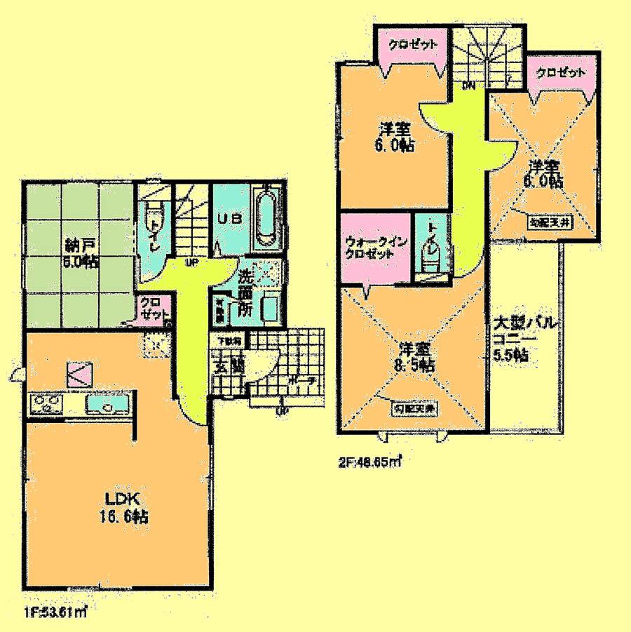 Floor plan. 21,800,000 yen, 4LDK, Land area 91.98 sq m , Building area 102.26 sq m located view in addition to this, It will be provided by the hope of design books, such as layout. 