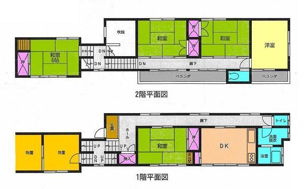 Floor plan. 14.5 million yen, 5LDK+S, Land area 142.22 sq m , Building area 114.68 sq m