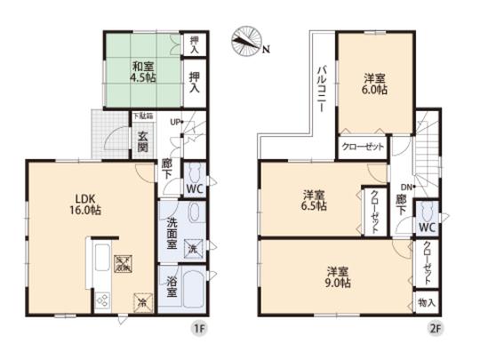 Floor plan. 25,800,000 yen, 4LDK, Land area 120.12 sq m , Building area 96.39 sq m floor plan